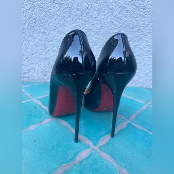 Christian Louboutin Pigalle Follies 100MM Pumps Black Patent - Picture 16 of 16